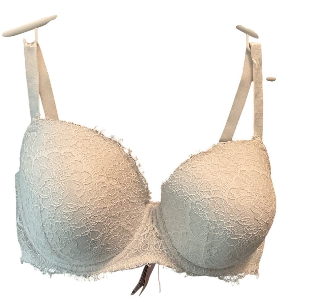 Victoria’s Secret White Lace Demi Dream Angels Bra 36 DDD